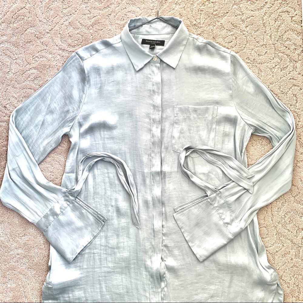 2/$40 BANANA REPUBLIC Parker Blouse, Turquoise
